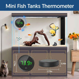 Fish Tank Thermometer Aquarium Thermometer Wireless Touch Stick Digital Aquarium Thermometer LED Display ±1°F for Monitoring The Fish Tank Aquarium Temperature Accessories - White - Size 1.77in In Australia - Darrahopens