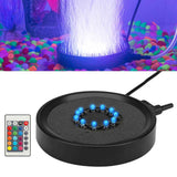 Aquarium Bubble Light LED Fish Tank Bubbler Light, Remote Controlled Aquariums Air Stone Disk Lamp with 16 Color Changing, 4 Lighting Effects for Tanks and Ponds In Australia - Darrahopens