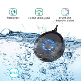 Aquarium Bubble Light LED Fish Tank Bubbler Light, Remote Controlled Aquariums Air Stone Disk Lamp with 16 Color Changing, 4 Lighting Effects for Tanks and Ponds In Australia - Darrahopens