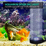 Aquarium Bubble Light LED Fish Tank Bubbler Light, Remote Controlled Aquariums Air Stone Disk Lamp with 16 Color Changing, 4 Lighting Effects for Tanks and Ponds In Australia - Darrahopens