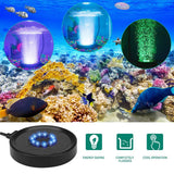 Aquarium Bubble Light LED Fish Tank Bubbler Light, Remote Controlled Aquariums Air Stone Disk Lamp with 16 Color Changing, 4 Lighting Effects for Tanks and Ponds In Australia - Darrahopens
