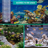 Aquarium Bubble Light LED Fish Tank Bubbler Light, Remote Controlled Aquariums Air Stone Disk Lamp with 16 Color Changing, 4 Lighting Effects for Tanks and Ponds In Australia - Darrahopens