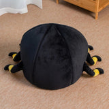 Black Spider Cat Nest Halloween Puppy Cave Warm Kitten Bed with Removable Washable Cushion