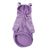 Dog Hoodie Frog-Themed Autumn Winter Pet Clothing Small Medium Dogs Soft - Green - Size XXL