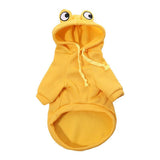 Dog Hoodie Frog-Themed Autumn Winter Pet Clothing Small Medium Dogs Soft - Pink - Size XXL