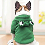 Dog Hoodie Frog-Themed Autumn Winter Pet Clothing Small Medium Dogs Soft - Purple - Size M In Australia - Darrahopens