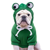 Dog Hoodie Frog-Themed Autumn Winter Pet Clothing Small Medium Dogs Soft - Yellow - Size S In Australia - Darrahopens