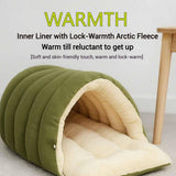 Cozy Monster Cat Bed, Cave Style Pet Bed, Cat Beds for Indoor Cats, Cat Cave Bed Cat Tent with Removable Cushion, Warm Cave Nest Sleeping Bed Puppy House for Cats Small Dogs - Pink - Size 43cm*40cm*28cm