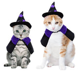 Halloween Pet Costume Cat Wizard Costume Funny Wizard Cat Clothes Cloak and Hat for Small Dogs Outfits In Australia - Darrahopens