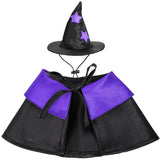 Halloween Pet Costume Cat Wizard Costume Funny Wizard Cat Clothes Cloak and Hat for Small Dogs Outfits In Australia - Darrahopens