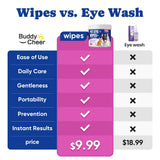 Dog Eye Wipes, Tear Stain Remover for All Dogs & Cats – Hypoallergenic & Deodorizing Eye Wipes for Dogs, Pet Eye Cleaner Wipes with Enzymes for Discharge, Crust, Mucus & Debris, Coconut (100 Ct) In Australia - Darrahopens