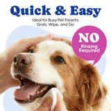 Dog Eye Wipes, Tear Stain Remover for All Dogs & Cats – Hypoallergenic & Deodorizing Eye Wipes for Dogs, Pet Eye Cleaner Wipes with Enzymes for Discharge, Crust, Mucus & Debris, Coconut (100 Ct)