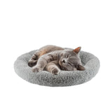 Cat Bed Plush Cat Bed Round Cat Bed Cat Furniture Cat Comfort Pet Supplies - Gray / 40cm In Australia - Darrahopens