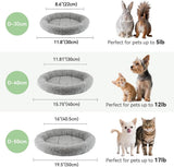 Cat Bed Plush Cat Bed Round Cat Bed Cat Furniture Cat Comfort Pet Supplies - Gray / 40cm In Australia - Darrahopens