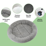Cat Bed Plush Cat Bed Round Cat Bed Cat Furniture Cat Comfort Pet Supplies - Gray / 40cm In Australia - Darrahopens