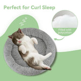 Cat Bed Plush Cat Bed Round Cat Bed Cat Furniture Cat Comfort Pet Supplies - Gray / 50cm