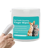 Pet Teeth Cleaning Finger Wipes for Dogs & Cats, Gentle Daily Oral Care Dental Wipes Helps Reduce Plaque Tartar & Freshens Breath, Dog Toothbrush Alternative for Puppies, Kittens & All Breeds,50 Count In Australia - Darrahopens