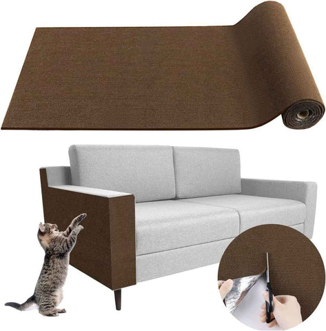 Cat Scratching Pad DIY Cat Accessory Cat Furniture Protection Cat Climbing - Brown - Size 15.8''x39.3'' In Australia - Darrahopens