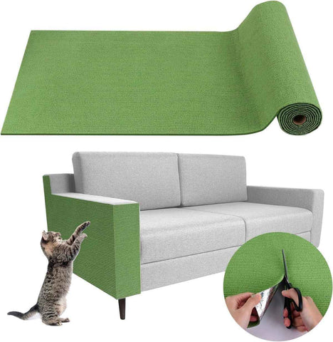 Cat Scratching Pad DIY Cat Accessory Cat Furniture Protection Cat Climbing - Green - Size 15.8''×118'' In Australia - Darrahopens