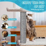 Cat Scratching Pad DIY Cat Accessory Cat Furniture Protection Cat Climbing - Khaki - Size 15.8''×78.7''