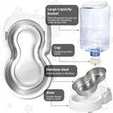 Cat Feeder Automatic Cat Feeder Cat Water Dispenser Cat Feeding Set Pet Care