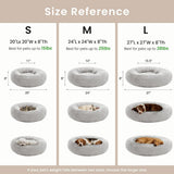 Pet Bed Anti-Anxiety Pet Bed Donut Pet Bed Small Dog Bed Medium Dog Bed Cat Bed - Gray / 20in In Australia - Darrahopens
