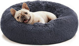 Pet Bed Anti-Anxiety Pet Bed Donut Pet Bed Small Dog Bed Medium Dog Bed Cat Bed - Navy / 24in In Australia - Darrahopens