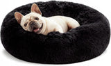 Pet Bed Anti-Anxiety Pet Bed Donut Pet Bed Small Dog Bed Medium Dog Bed Cat Bed - Navy - Size 27in