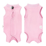 Cat Recovery Jumpsuit Abdominal Wound Protection Post-Surgery Cat Clothing - Pink - Size M(Above 3.5 lbs)