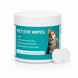 Eye Wipes for Dogs & Cats, Pet Eye Cleaner Wipes for Tear Stains Discharge, Hypoallergenic with Aloe Vera and Vitamin E, Gently Removes Eye Debris, Mucus, Crust, for Daily Use, 100 Count In Australia - Darrahopens