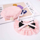 Cat Beret Cat Headscarf Pet Outfit Cat Accessories Halloween Pet Costume - Pink