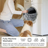 Cat Bed Plush Cat Bed Round Cat Bed Cat Furniture Cat Comfort High-Quality Cat - Navy / 26in