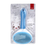 Self-Cleaning Pet Brush Pet Grooming Brush Remove Loose Undercoat Pet Massage - Pink - Size 7.7in