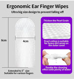 Ear Cleaner Finger Wipes for Dogs & Cats,50 Counts Pet Ear Wipes,Pet Ear Cleaner Finger Wipes to Remove Wax, Dirt, Relieve Ear Itching & Inflammation for Dogs & Cats