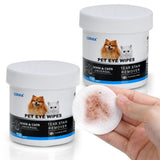 2 Pack Dog Eye Wipes Biodegradable, Hypoallergenic Cat Dog Eye Cleaner, Pet Tear Stain Remover Wipes | Wrinkle, Face, Eye Cleaner Pads to Gently Remove Discharge, Crust | Unscented Pet Tear Wipe -300PZ In Australia - Darrahopens