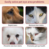 1 Pack Natural Tear Stain Remover Balm for Dogs & Cats – Gentle & Effective Eye Care, Prevents Tear Stains & Reduces Redness, Safe & Non-Irritating Formula with Professional Brush, 1 oz - White