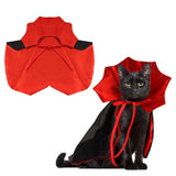 Halloween Cat Vampire Cloak Costume Adjustable Red Black Pet Cape Costume Clothes, Halloween Pet Accessories Costumes Outfit Decor Cowl for Small Cats Dogs Animals Halloween Party pet Cosplay