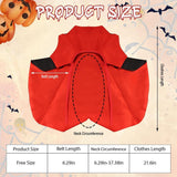 Halloween Cat Vampire Cloak Costume Adjustable Red Black Pet Cape Costume Clothes, Halloween Pet Accessories Costumes Outfit Decor Cowl for Small Cats Dogs Animals Halloween Party pet Cosplay