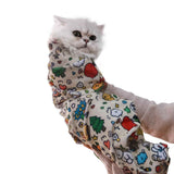 Cat Grooming Wrap Cat Nail Clipping Cat Grooming Supplies Cat Care Anti-Scratch - Multi-color - Size 21.7 In Australia - Darrahopens