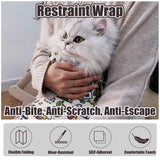 Cat Grooming Wrap Cat Nail Clipping Cat Grooming Supplies Cat Care Anti-Scratch - Multi-color - Size 21.7 In Australia - Darrahopens