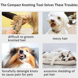 5-Piece Pet Grooming Comb Cat Matted Hair Remover Dog Matted Hair Remover Pet Comb Set