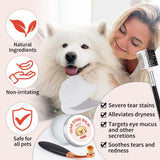 Tear Stain Remover Kit for Dogs & Cats with Tear Stain Comb, Tear Stain Balm, Eye Cotton Pads, Pro Powder Brush Gently Remove Tear Stain, Eye Debris, Discharge, Mucus Secretions In Australia - Darrahopens
