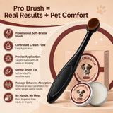2 Pcs Tear Stain Remover Balm for Dogs & Cats with Pro Powder Brush, Gently Removes Eye Gunk & Stains – Great for White Dogs, Daily Eye Cleaning, Mild Formula