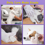 Pack of 3 Hypoallergenic Pet Wipes Natural Pet Cleaning Wipes Dog And Cat Grooming Gloves In Australia - Darrahopens