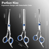 Dog Grooming Scissors Cat Grooming Scissors 4-In-1 Grooming Set Pet Grooming - Blue In Australia - Darrahopens