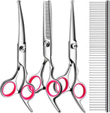 Dog Grooming Scissors Cat Grooming Scissors 4-In-1 Grooming Set Pet Grooming - Blue