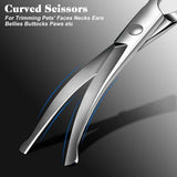 Dog Grooming Scissors Cat Grooming Scissors 4-In-1 Grooming Set Pet Grooming - Red In Australia - Darrahopens