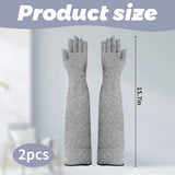 Cat Grooming Gloves Pet Handling Gloves Anti-Scratch Gloves Cat Nail Trimming - Red - Size 15.7in In Australia - Darrahopens