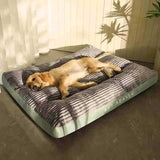 Warm Dog Bed Washable Pet Bed Non-Slip Dog Bed High Backrest Dog Bed Thick Dog - Gray - Size 31.5*25.6in