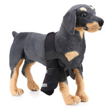 Dog Canine Shoulder Brace with Reflective Stripes Front Leg Elbow Protector for Arthritis Recovery Wounds Healing Prevents Injuries Sprains, Neoprene Sport Protect Joint Wrap - Black - Size L In Australia - Darrahopens